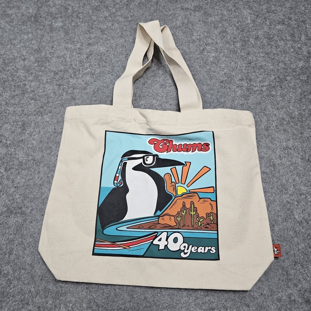 Chums Japan 40th Anniversary canvas tote with a limited-edition booby bird print